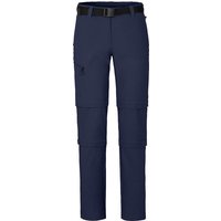 Bergson Zip-off-Hose NARRABEEN Doppel Zipp-Off Damen Wanderhose, vielseitig pflegeleicht, Kurzgrößen, peacoat blau von Bergson
