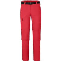 Bergson Zip-off-Hose NARRABEEN Doppel Zipp-Off Damen Wanderhose, vielseitig pflegeleicht, Langgrößen, pink von Bergson
