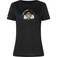 Bergzeit Basics Damen Super.Natural Think Global T-Shirt von Bergzeit Basics