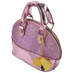 Berichw Kleine Mädchen Pailletten Handtaschen Prinzessin Umhängetasche Mini Schulranzen Geschenke Für Mädchen Kleinkind Kinder (Rosa) von Berichw