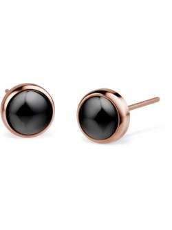 Ceramic Link rosé gold  Petite Earrings von Bering