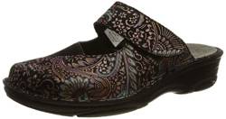 Berkemann Damen Heliane Slipper, neon-Paisley/schwarz, 35.5 EU von Berkemann