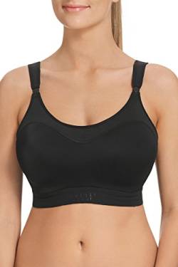 Berlei Damen Ultimate Performance Crop Top Bügel Sport-BH, Schwarz (Schwarz), 90C von Berlei