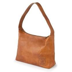 Berliner Bags Vintage Schultertasche Bella, Hobo Handtasche aus Leder, Beuteltasche für Frauen - Braun von Berliner Bags