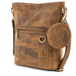 Berliner Bags Vintage Schultertasche Siena, Umhängetasche aus Leder Handtasche für Frauen - Braun von Berliner Bags