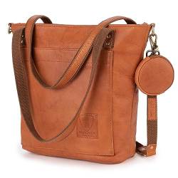 Berliner Bags Vintage Schultertasche Verona, Henkeltasche aus Leder, Handtasche für Frauen - Braun von Berliner Bags