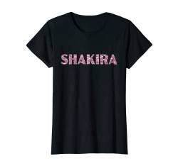 Damen Shakira Herz Pink T-Shirt von BernieDesigns Names Pink