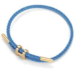 H Armband Damen Gold, Armreif Gold Damen Verstellbare Armband Stahldraht Armband, H Schmuck Dupes Schmuck Partnerarmbänder Freundschaftsarmband Dupe Armband Geschenke für Frauen Muttertag,Blau von Berry Only