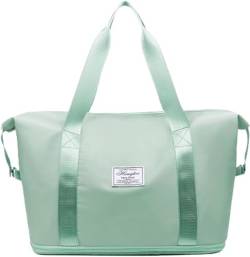2024 Neue Reisetasche, wasserdichte Tasche für Damen, faltbare Reisetasche, Handgepäcktasche, Turnbeutel, grün von Berrynight