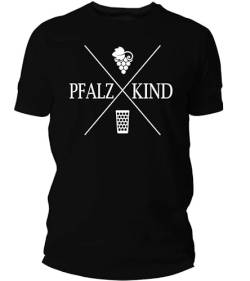 Beschdstoff T-Shirt Fun schwarz/weiß PFALZKIND (as3, Alpha, 4X_l, Regular, Regular) von Beschdstoff