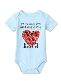 BesserBay Baby Body - Mama Mutter Blau 9-12M von BesserBay