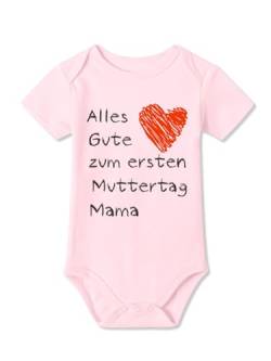 BesserBay Baby Mädchen Body - Erster Mutter Rosa 0-3M von BesserBay