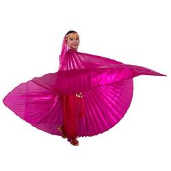 ägyptisches Bauchtanz-Kostüm in Flügel-Design für Mädchen Gr. Einheitsgröße, dunkelrosa von Best Dance