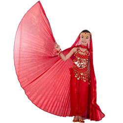 ägyptisches Bauchtanz-Kostüm in Flügel-Design für Mädchen Gr. Einheitsgröße, rot von Best Dance