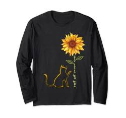 Best Cat Mom Ever Katzenmama Sonnenblume Katzenbaum Langarmshirt von Best