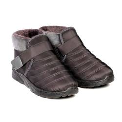 BestMarket.TV Warme Stiefeletten Comfort Nord - Wasserdicht, für rutschige Oberflächen (Grau, EU Schuhgrößensystem, Erwachsene, Herren, Numerisch, M, 45) von BestMarket.TV