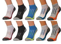 BestSale247 12 Paar Herren Sport Freizeit Sneaker Socken Füßlinge Baumwolle (12 Paar | Farbmix, 43-46) von BestSale247