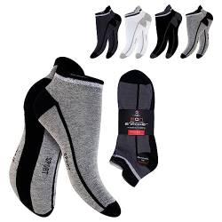 BestSale247 12 Paar Herren Sport Freizeit Sneaker Socken Füßlinge Baumwolle (Muster 18, 39-42) von BestSale247