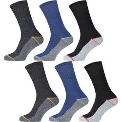 BestSale247 12 Paar Herren Thermo Socken Baumwolle (Mehrfarbig | 43-46) von BestSale247
