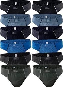 BestSale247 12er Pack Herren Slips Unterhosen Männer Feinripp Slip Unterwäsche aus 100% Baumwolle (12 Stück Art. 530, L = 7) von BestSale247