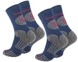 BestSale247 2 Paar Markenqualität Damen & Herren Unisex Trekking-Socken Wandersocken Outdoor Socken (2 Paar/Marineblau, 43-46) von BestSale247