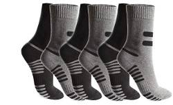 BestSale247 6 Paar Herren Thermo Socken Warme Dicke Winter Sportsocken Mehrfarbig Gr. 39-42 von BestSale247