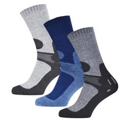 BestSale247 6 Paar Herren Thermo Socken Warme Dicke Winter Sportsocken Ski Arbeitssocken Baumwolle (6 Paar/Farbenmix 3, 39-42) von BestSale247