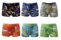 BestSale247 6 Stück Kids Jungen Kinder Boxershorts Unterhosen Uni Shorts Boy Unterwäsche Baumwolle (122-128) von BestSale247