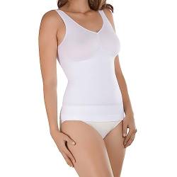 BestSale247 Damen Form-Top - Seamless Unterhemd mit Shaping-Effekt Shapewear Formendes Hemd (Weiß, 52-54) von BestSale247