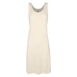 BestSale247 Damen Unterkleid mit Breite Träger Kurz ca. 90 cm oder Lang ca.120 cm - Unterröcke Nachthemd (Beige Lang, L-XL) von BestSale247