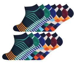 BestSale247 Damen & Herren Unisex (12 Paar) Sport Freizeit Sneaker Socken Baumwolle (Farbenmix 1, 35-38) von BestSale247