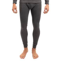 BestSale247 Herren Thermo Unterhose Lang weicher Innenfleece warmes Winter Unterwäsche Skiunterwäsche Baumwolle (Dunkelgrau, M) von BestSale247