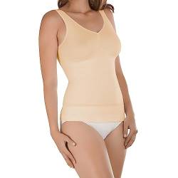 Damen Form-Top - Seamless Unterhemd mit Shaping-Effekt Shapewear Formendes Hemd (Beige, 44-46) von BestSale247