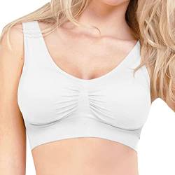 Bestlivings Damen Basic Wohlfühl BH mit Polster Sport BH Bralette - ohne Bügel - Nahtloser Gepolsterter Bra Top von Bestlivings