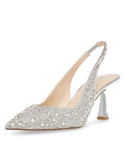 Betsey Johnson Damen Clark Pumps, silber, 40 EU von Betsey Johnson