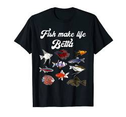 Aquarist Geschenk Fischtank & Fischhaltung T-Shirt von Betta Bubble Aquascaping