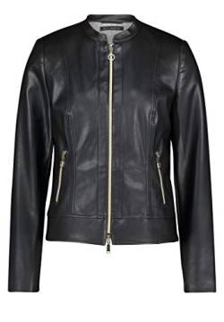 Betty Barclay Damen Bikerjacke mit Reißverschluss Schwarz,38 von Betty Barclay