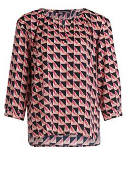 Betty Barclay Damen Casual-Bluse mit Muster Pink/Dark Blue,46 von Betty Barclay