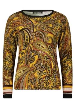 Betty Barclay Damen Feinstrickpullover mit Print Brown/Yellow,48 von Betty Barclay