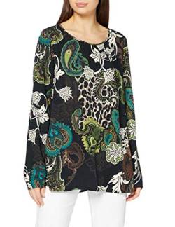 Betty Barclay Damen Mara 1 Bluse, Black/Green, 46 von Betty Barclay