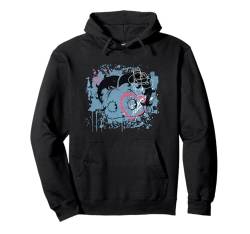 Betty Boop Farbspritzer, Blau Pullover Hoodie von Betty Boop