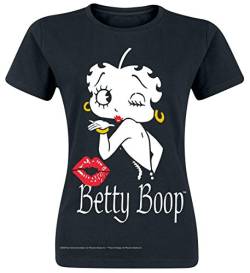 Betty Boop Kiss Girl-Shirt schwarz L von Betty Boop