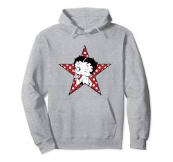 Betty Boop Wink gepunkteter Stern Pullover Hoodie von Betty Boop