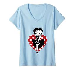 Damen Betty Boop Kleid Parodie T-Shirt mit V-Ausschnitt von Betty Boop