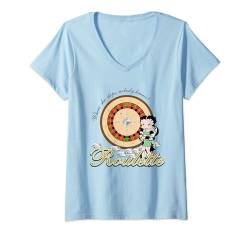 Damen Betty Boop Roulette T-Shirt mit V-Ausschnitt von Betty Boop