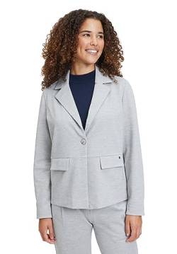 Betty & Co Damen 4302/3130 Blazer Kurz Einreiher 1/1 Arm, Light Silver Melange, 38 EU von Betty & Co