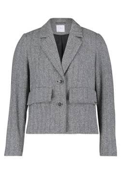 Betty & Co Damen Blazer-Jacke Langarm Schwarz/Weiß,38 von Betty & Co