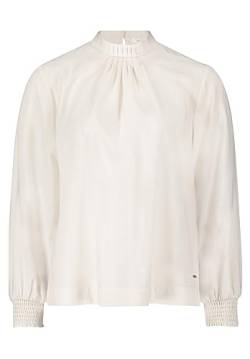 Betty & Co Damen Langarm-Bluse unifarben Cream,42 von Betty & Co
