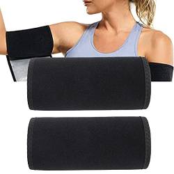 2 Stück Schweiß Armbänder, Sauna Arm Trimmer für Frauen, Sauna Schweiß Arm Trimmer Bänder Trimmer Sauna Arm Slimmer Shaper Compression Sleeves Wraps Arm Shaper Wraps für das Training von Betued