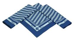 Betz 3er Pack Nickituch Bandana Kopftuch Halstuch BAYERN Größe ca. 55 x 55 cm 100% Baumwolle Farbe: blau von Betz